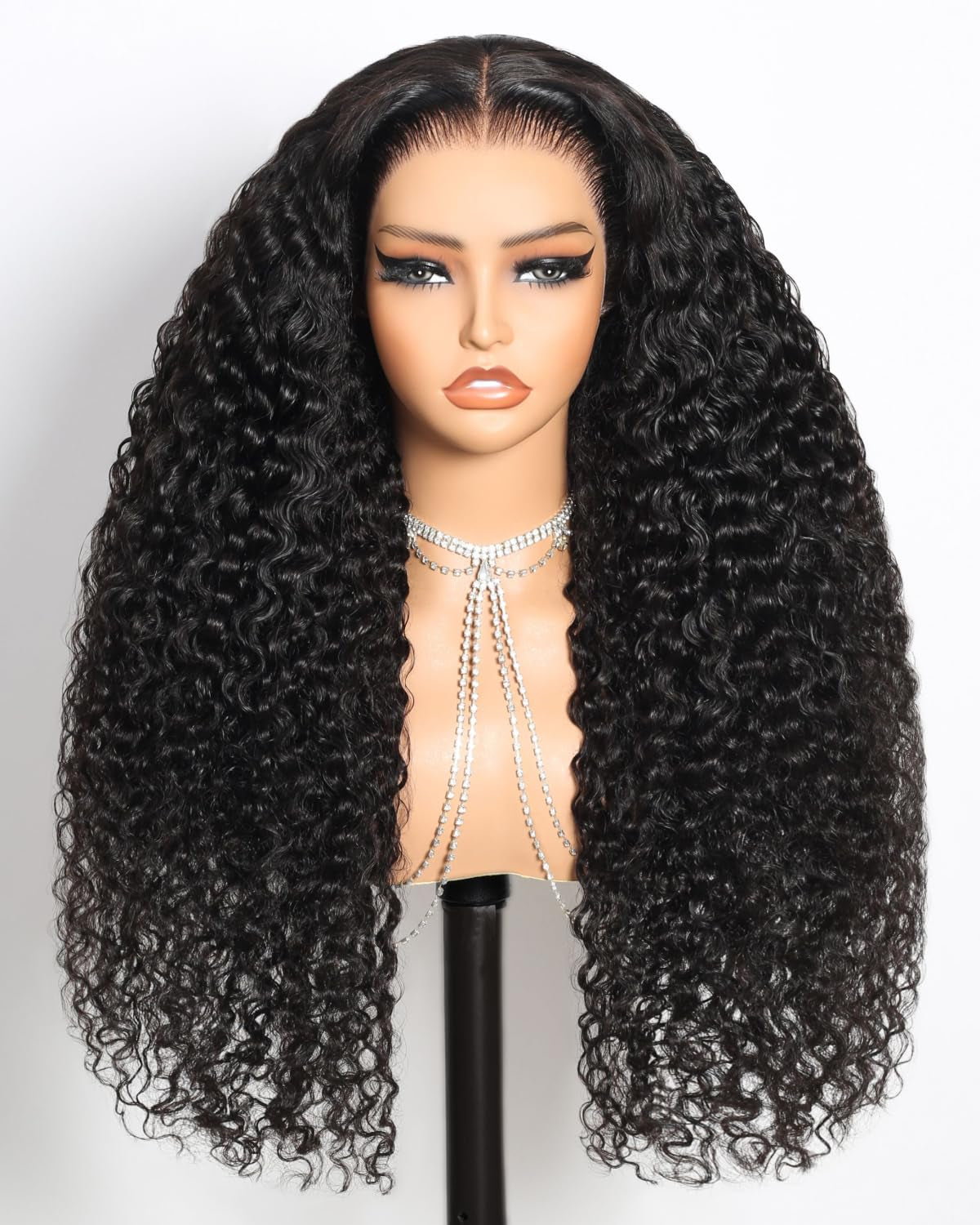 13X6 Glueless Wigs Human Hair Pre Plucked Pre Cut Upgraded Ear-To-Ear HD Lace Front Wigs Human Hair Glueless Wear and Go Drawstring Straight Frontal Wig with Tapes 220% Density 20 Inch