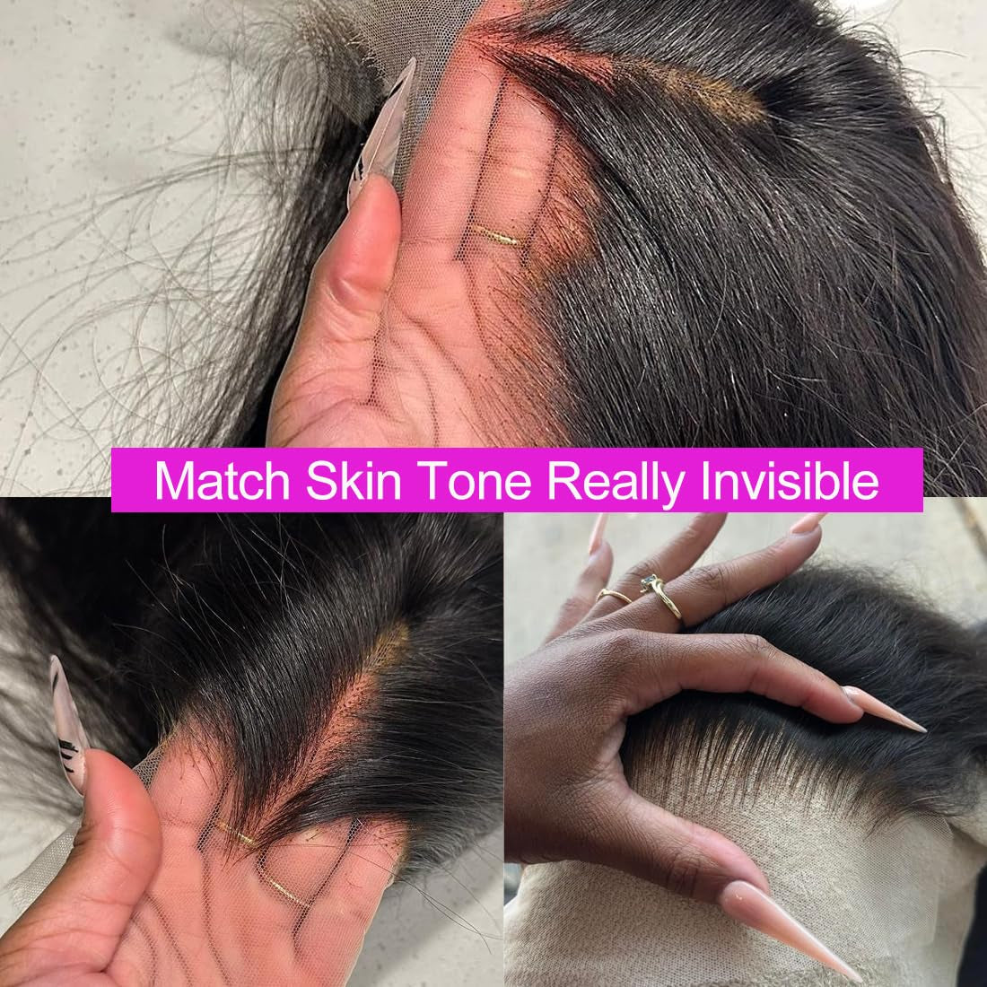 26 Inch Body Wave Lace Front Wigs Human Hair 13X4 SKINLIKE Real HD Lace Front Wigs Human Hair Pre Plucked Body Wave Glueless Frontal Wigs Human Hair 180% Density for Women