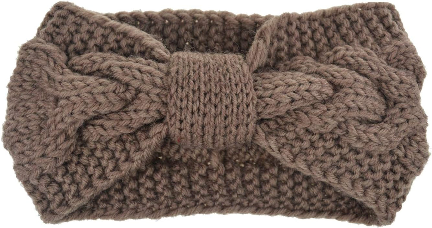 Winter Knit Chunky Headbands for Women Crochet Turban Knitted Ear Warmer Head Wrap Winter Accessories 4 Pack