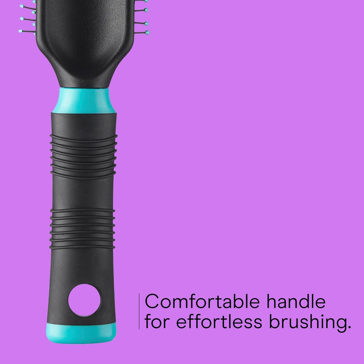 Salon Results Detangling Hairbrush - for Men and Women, All Hair Types with Nylon Bristles