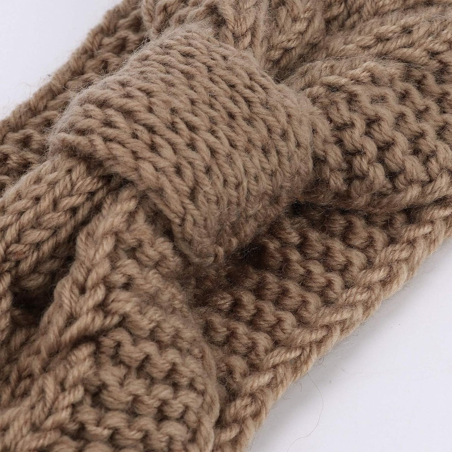 Winter Knit Chunky Headbands for Women Crochet Turban Knitted Ear Warmer Head Wrap Winter Accessories 4 Pack