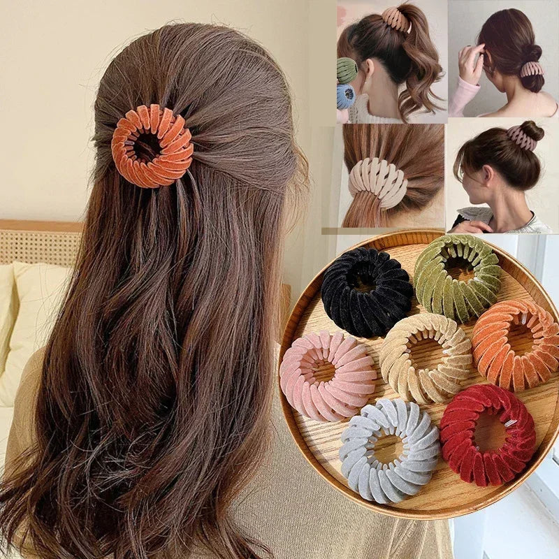 Bird Nest-Inspired Ponytail Hair Clip – Effortless Braiding Hairpin for Women