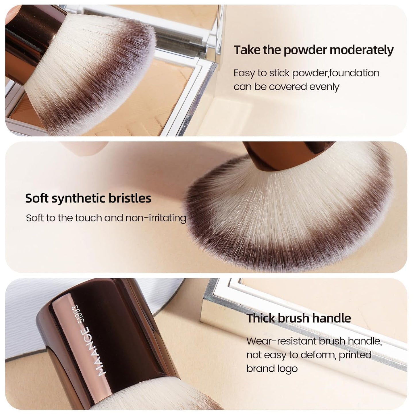 20 Pcs Makeup Brushes with Gift Box, Double-End Multi-Functional Makeup Brushes for Blending Liquid Powder Concealer Cream Blush Buffe,Coffeebrown