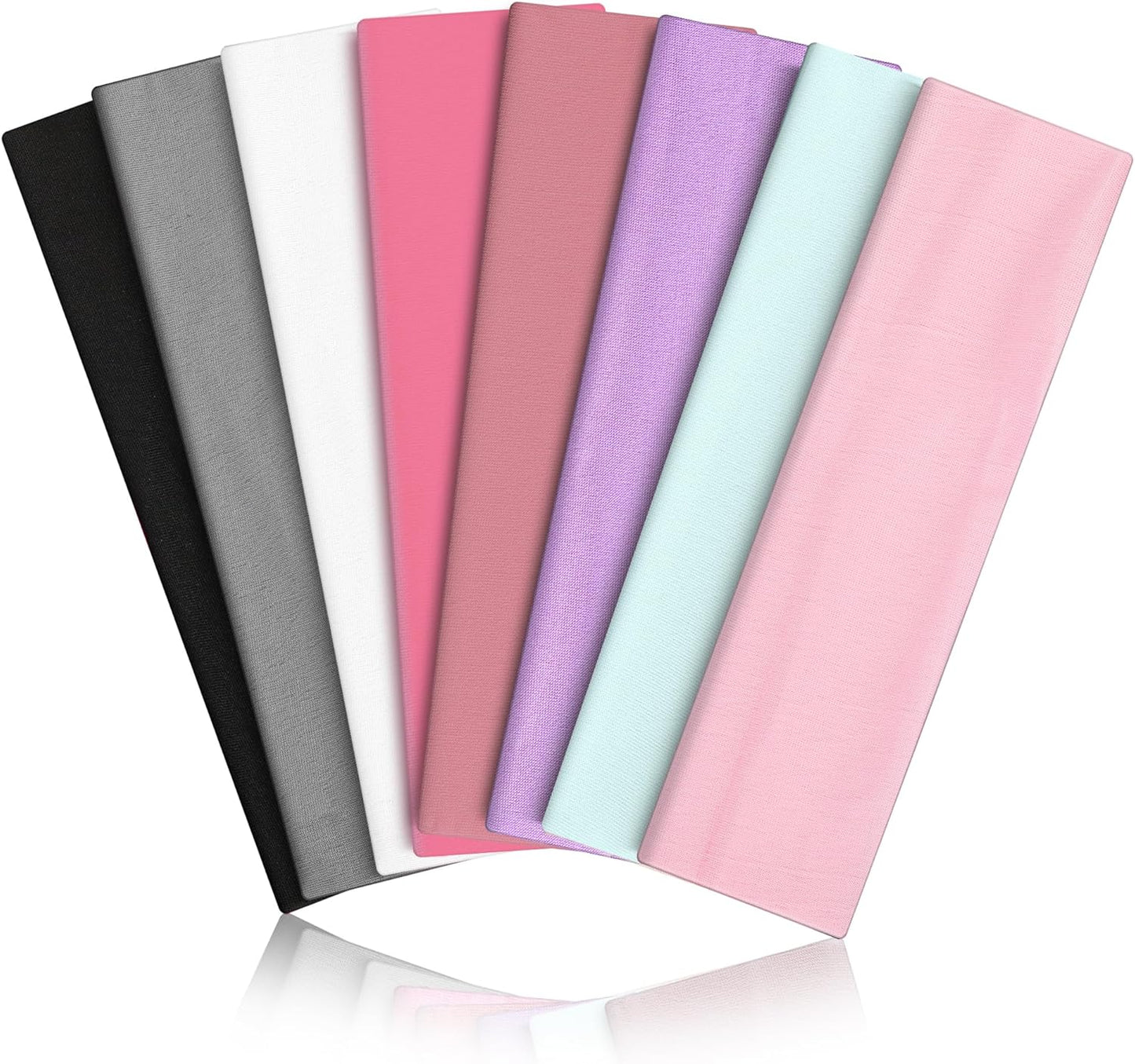 8PCS Summer-Exclusive Non Slip Sports Elastic Soft Running Fashion Headbands Absorb Sweat for Women & Men Working Out, Travel