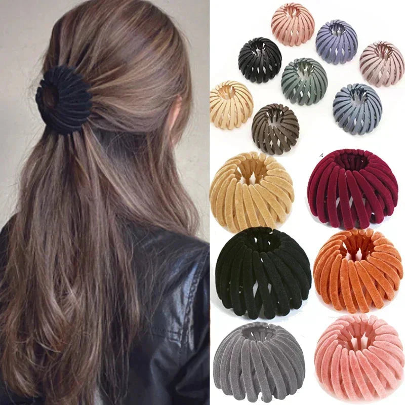 Bird Nest-Inspired Ponytail Hair Clip – Effortless Braiding Hairpin for Women