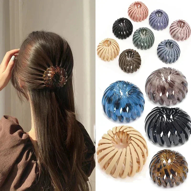 Bird Nest-Inspired Ponytail Hair Clip – Effortless Braiding Hairpin for Women