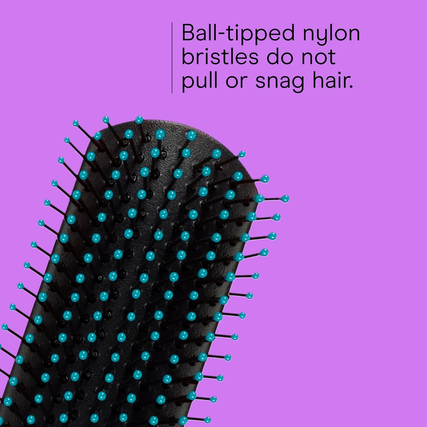 Salon Results Detangling Hairbrush - for Men and Women, All Hair Types with Nylon Bristles