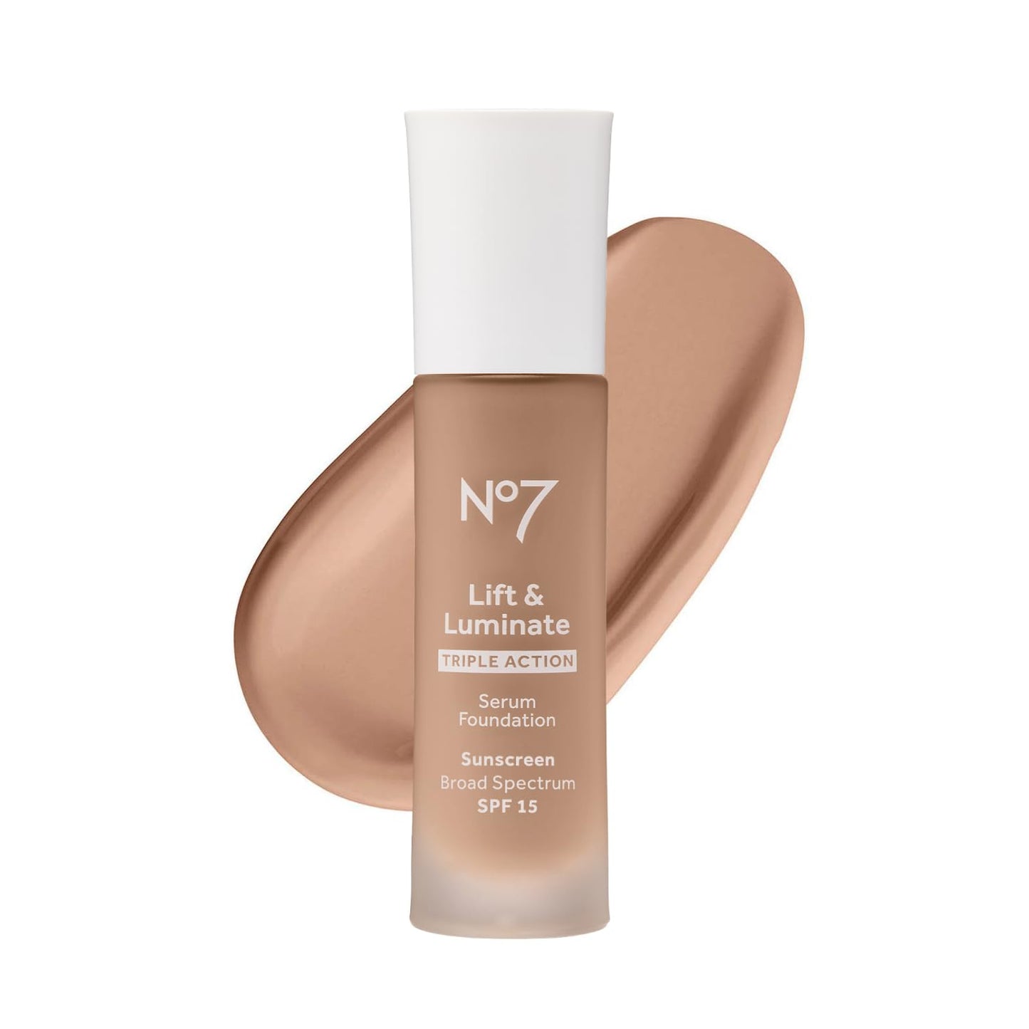 Lift & Luminate Triple Action Serum Foundation - Warm Ivory - Liquid Foundation Makeup with SPF 15 for Dewy, Glowy Base - Radiant Serum Foundation for Mature Skin (30Ml)