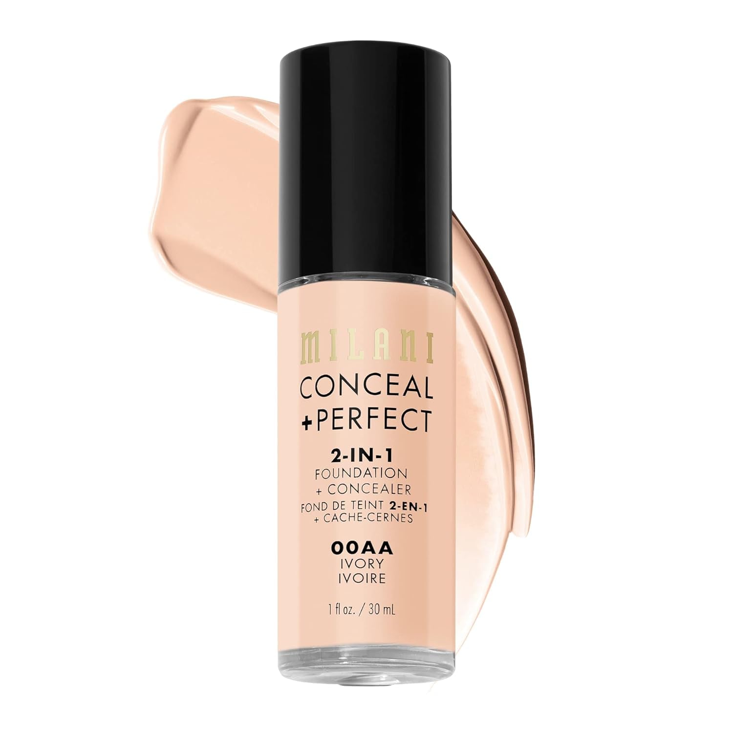 Conceal + Perfect 2-In-1 Foundation + Concealer for a Flawless Complexion, under Eye Corrector, Cover Redness and Imperfections, Waterproof and Sweatproof - Natural Beige