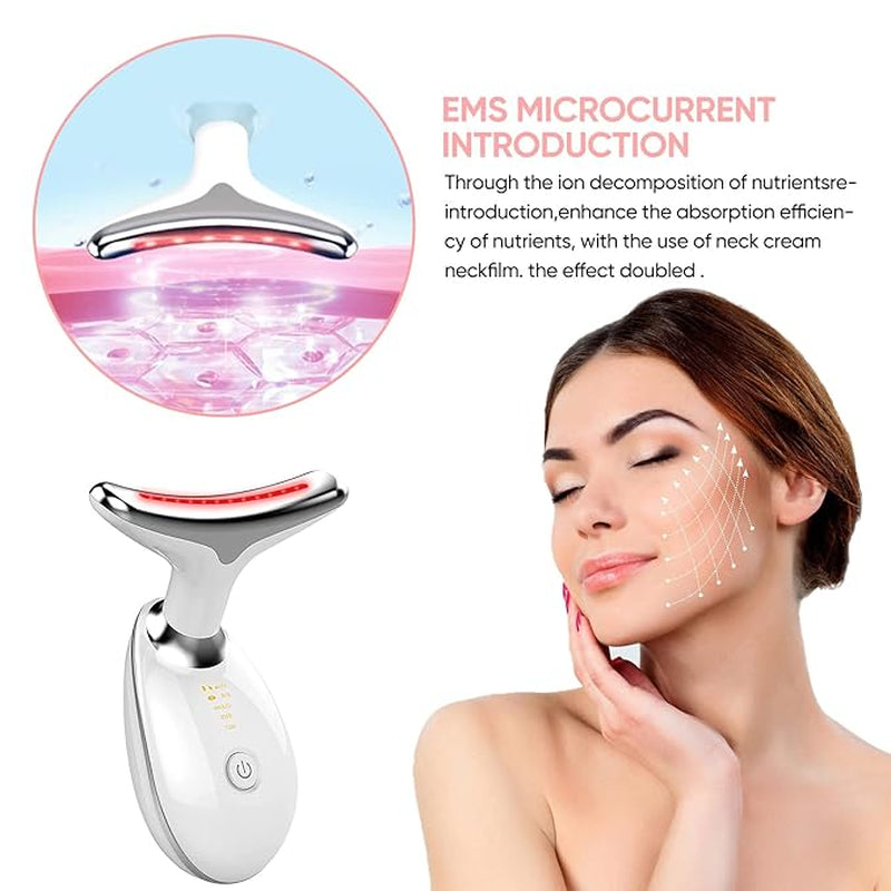 Revitalize Your Skin with Our 7-Color Facial Massager | Double Chin Treatment & Face Sculpting Tool | Thermal, Vibration & Microcurrent Technology | Fast US Shipping with Tracking