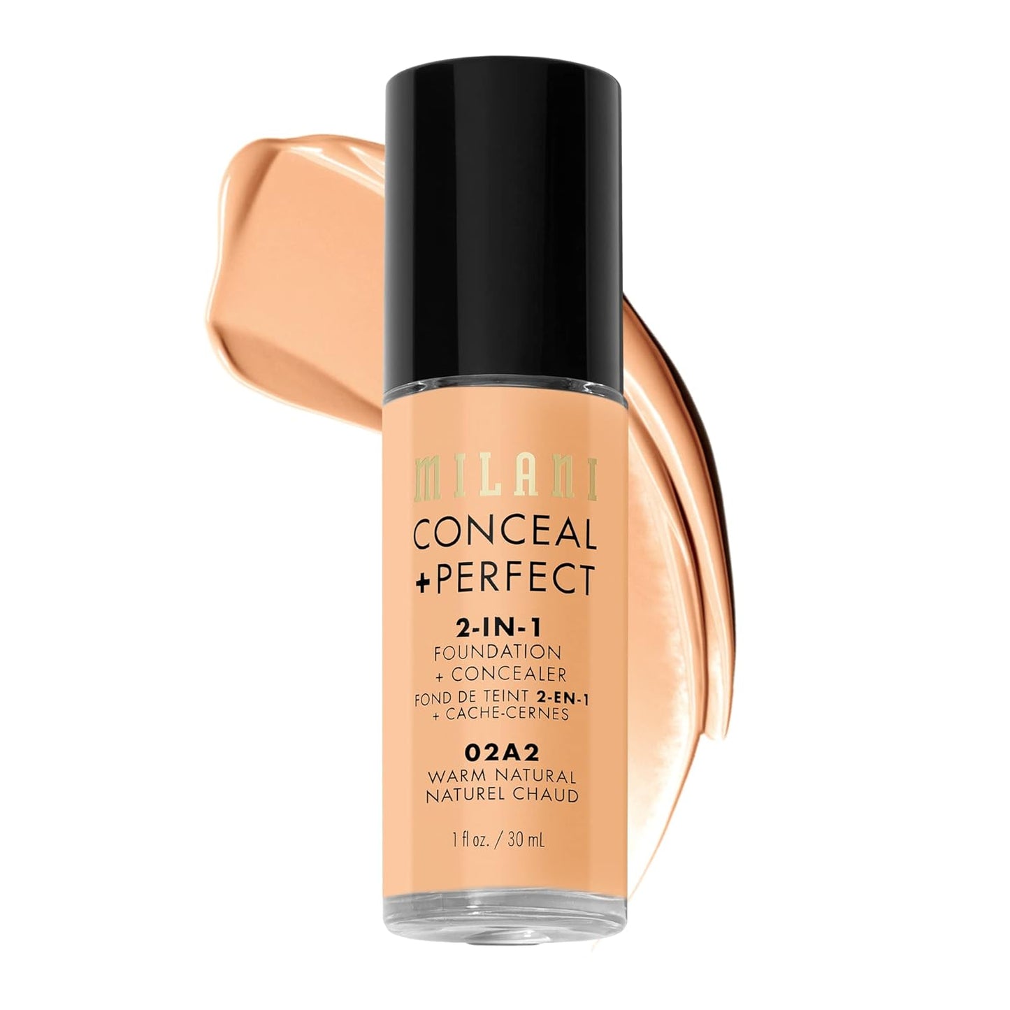 Conceal + Perfect 2-In-1 Foundation + Concealer for a Flawless Complexion, under Eye Corrector, Cover Redness and Imperfections, Waterproof and Sweatproof - Natural Beige