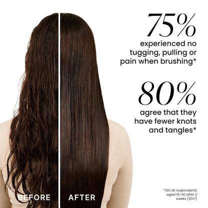 Large Ultimate Detangler Hairbrush for Wet & Dry Hair, Eliminates Knots & Reduces Breakage for Long, Thick, & Curly Hair Types, Vanilla