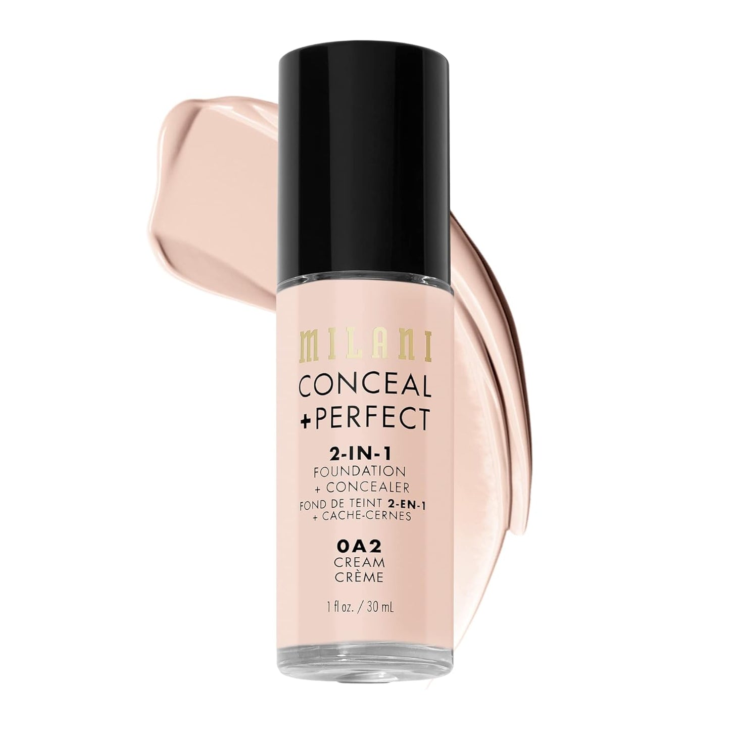 Conceal + Perfect 2-In-1 Foundation + Concealer for a Flawless Complexion, under Eye Corrector, Cover Redness and Imperfections, Waterproof and Sweatproof - Natural Beige