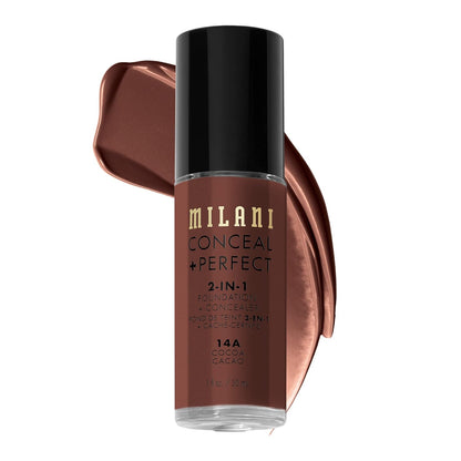 Conceal + Perfect 2-In-1 Foundation + Concealer for a Flawless Complexion, under Eye Corrector, Cover Redness and Imperfections, Waterproof and Sweatproof - Natural Beige