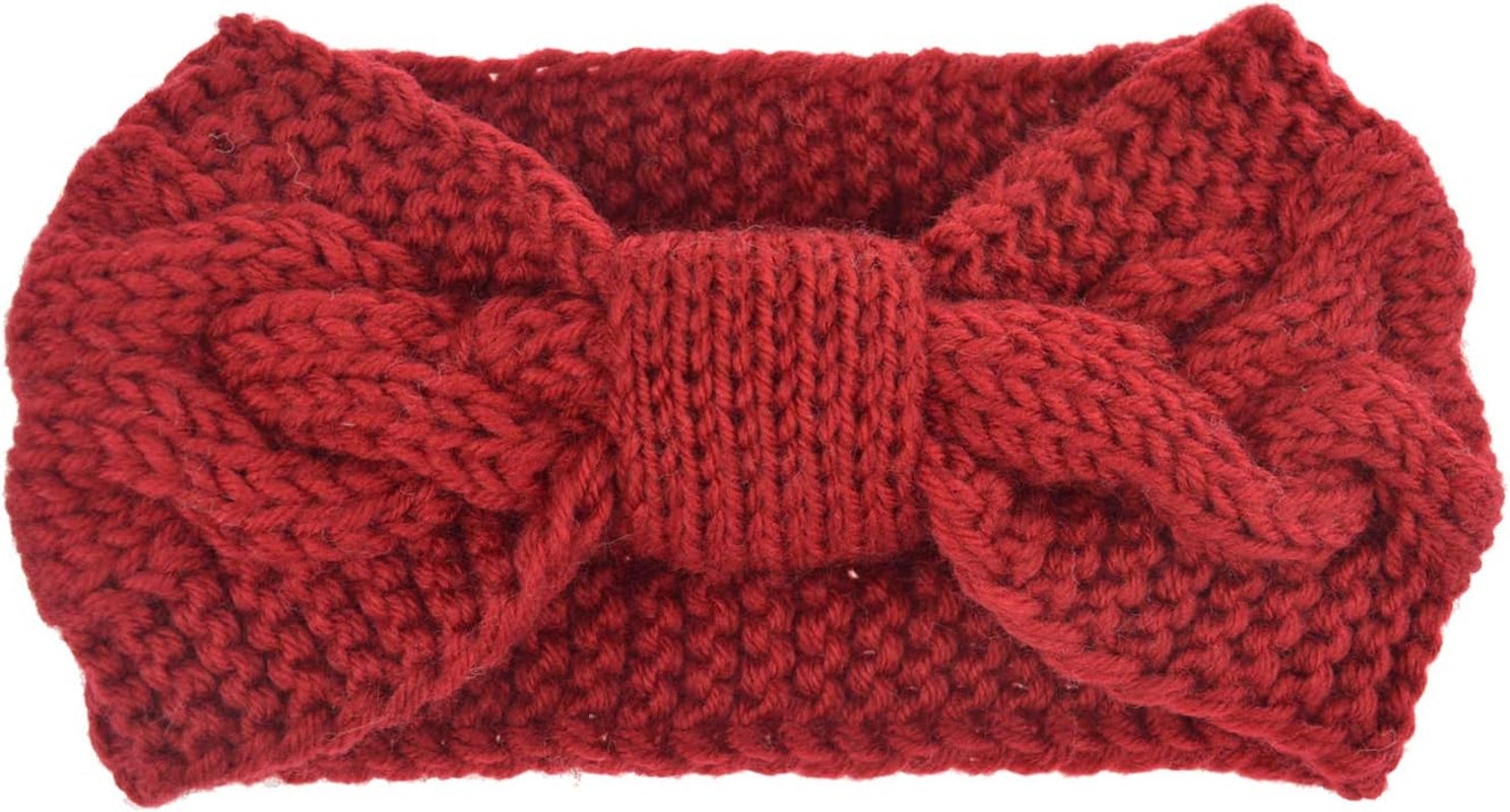 Winter Knit Chunky Headbands for Women Crochet Turban Knitted Ear Warmer Head Wrap Winter Accessories 4 Pack