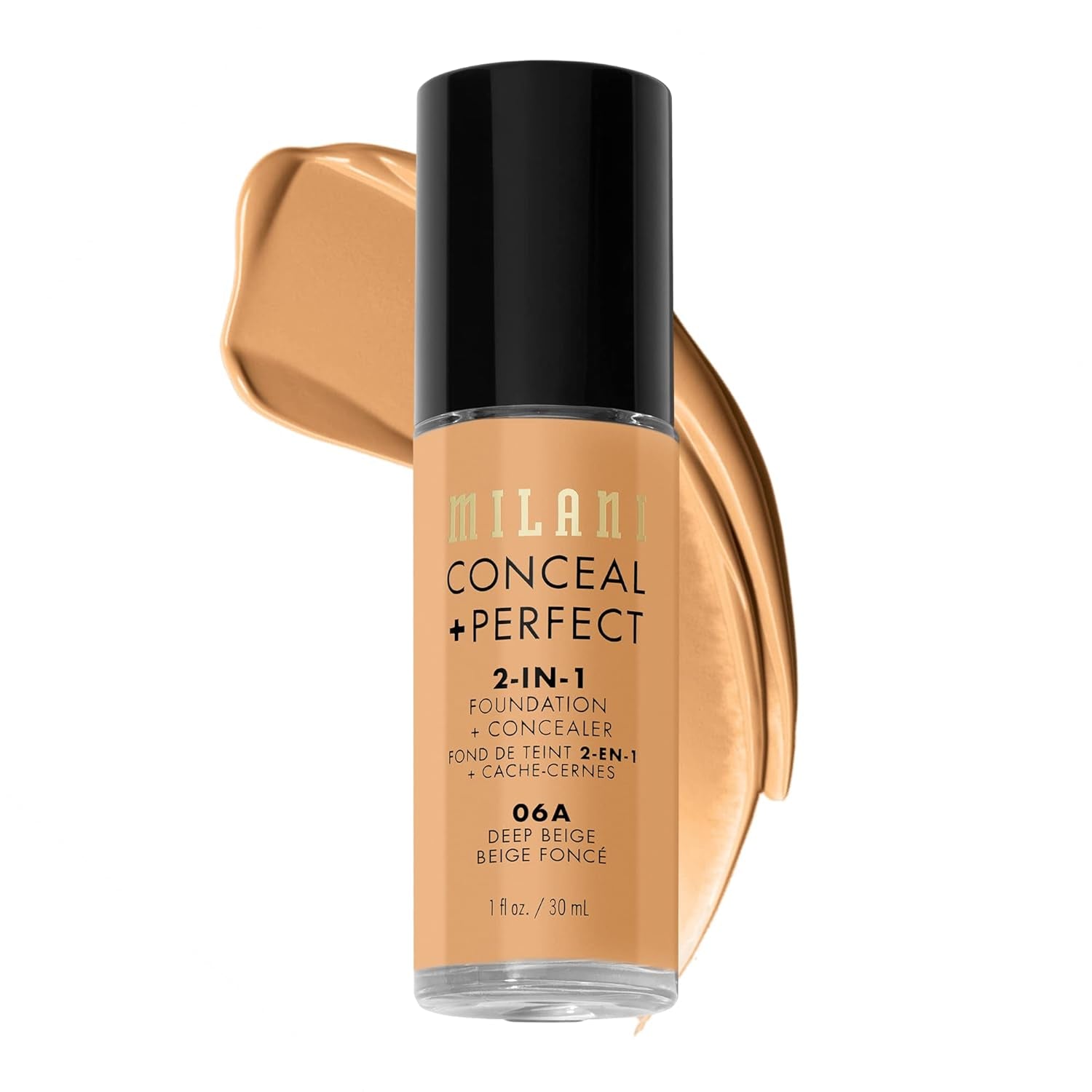Conceal + Perfect 2-In-1 Foundation + Concealer for a Flawless Complexion, under Eye Corrector, Cover Redness and Imperfections, Waterproof and Sweatproof - Natural Beige