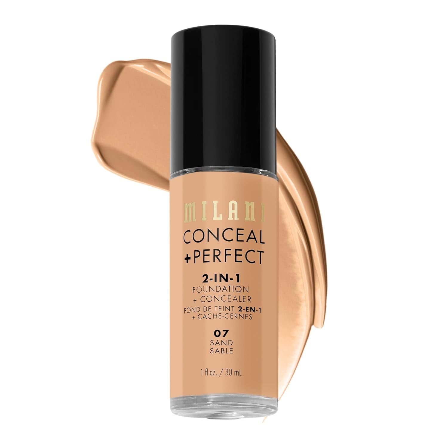 Conceal + Perfect 2-In-1 Foundation + Concealer for a Flawless Complexion, under Eye Corrector, Cover Redness and Imperfections, Waterproof and Sweatproof - Natural Beige