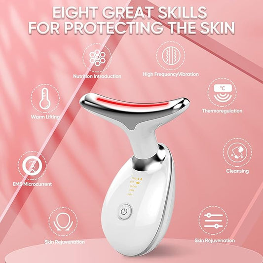 Revitalize Your Skin with Our 7-Color Facial Massager | Double Chin Treatment & Face Sculpting Tool | Thermal, Vibration & Microcurrent Technology | Fast US Shipping with Tracking
